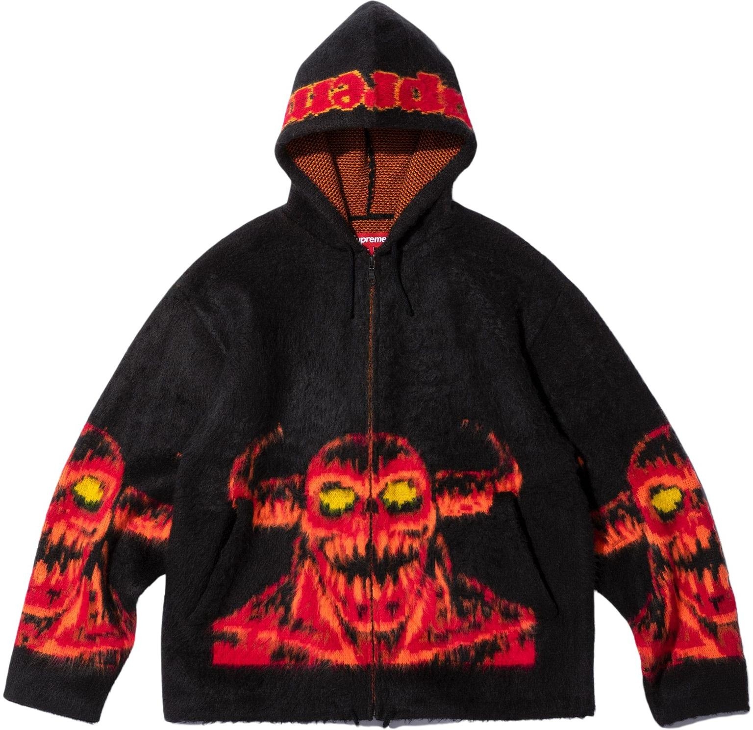 Supreme/Toy Machine Zip Up Hooded Sweater view 5